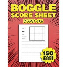 Uravas Store Independently Published Boggle Score Sheet 6x6: 150 Boggle Score Record Notebook, Letter Size.