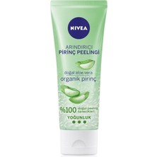 Uravas Store Nıvea Arındırıcı Organik Pirinç Peeling 75 Ml, Karma Ciltler, Aloe Vera ile Yüz Bakım, Cildi Arındırır, Etkili Yüz Temizleme