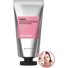 Uravas Store Kundal Yoğun Nem Veren Besleyici El Kremi Shea Butter & Macadamia Pure Hand Cream 50ML (Baby Powder)