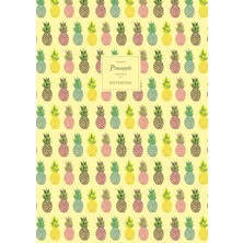 Uravas Store Pineapple Notebook - Lined Pages - A4 - Premium: (Light Yellow Edition) Fun Notebook 192 Lined Pages (A4 / 8.27X11.69 Inches / 21X29.7CM)