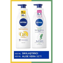 Uravas Store Nıvea Q10 Sıkılaştırıcı Vücut Losyonu 400ML & Aloe Vera Vücut Losyonu 400ML