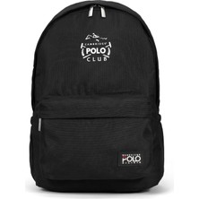 Uravas Store Cambridge Polo Club Urban Ön Bölmeli Unisex Sırt Çantası Siyah