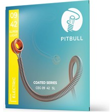 Uravas Store Pitbull Strings Coated Seri Elektro Gitar Teli – Uzun Ömürlü, Parlak Ton, Yüksek Dayanıklılık (09-42 Süper Light)