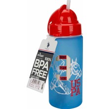 Uravas Store U.s. Polo Ride Play Win Matara 500 ml PLMATSTN24001 - Kırmızı Kapak Mavi Şişe
