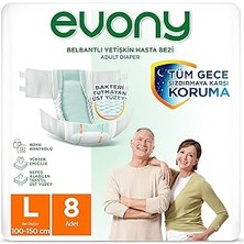 Uravas Store Evony Yetişkin Bezi Bakteri Tutmayan Yüzey Large 8 Li