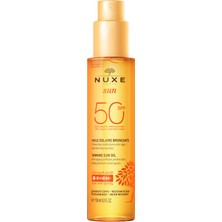 Uravas Store Nuxe Sun Bronzlaştırıcı Yüz ve Vücut Yağı SPF50 150 ml