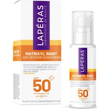 Uravas Store Lapéras Matrixyl 3000® Peptides Age Defense Sunscreen, Spf 50+ Uva Uvb Mavi Işık Koruyucu Dolgunlaştırıcı Canlandırıcı Nemlendirici Hyaluronik Vegan Yüksek Koruma Yüz Güneş Kremi, 75ML