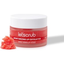 Uravas Store Let'scrub Nemlendirici Dudak Peelingi Sweet Kisses Lip Scrub Karpuz Aromalı Şeker Partiküllü Shea Yağlı 30 gr