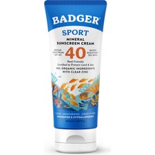 Uravas Store Badger Clear Zinc Kokusuz Güneş Kremi SPF40 87 ml