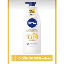 Uravas Store Nıvea Q10 Sıkılaştırıcı Vücut Losyonu C Vitamini Pump 400 Ml,10 Günde Sıkılaşmış ve Esnek Cilt