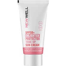 Uravas Store New Well 2 Adet Ton Eşitleyici Yüksek Koruma Etkili SPF50+ Aydınlatıcı Pembe Yüz Güneş Kremi 50 Ml, T10000
