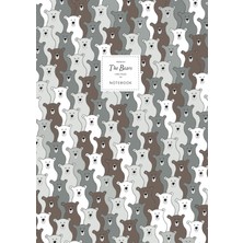 Uravas Store The Bears Notebook - Lined Pages - A4 - Premium: (Brown Edition) Fun Notebook 192 Lined Pages (A4 / 8.27X11.69 Inches / 21X29.7CM)