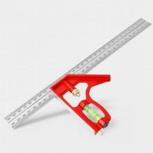 Uravas Store 300 mm 30 cm Ayarlı Alüminyum Marangoz Gönye Metal Gövde Açılı Ölçüm Cetveli Inşaat Hassas Gönye