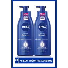 Uravas Store Nıvea Besleyici Vücut Sütü 400 ml 48 Saat Nemlendirme,kuru ve Çok Kuru Ciltler Vücut Losyonu X2 Lws