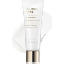 Uravas Store Mıssha Salyangoz Salgısı Özlü Nemlendirici Uyku Maskesi 110ML Super Aqua Cell Renew Snail Sleeping Mask