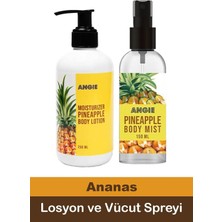 Uravas Store Angie Ananas Vücut Losyonu 250 Ml. ve Vücut Spreyi 150 Ml.