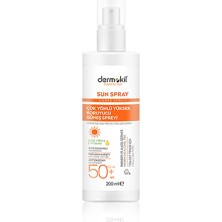 Uravas Store Dermokil Sun Spray Çok Yönlü Güneş Koruyucu SPF50 200 ml