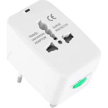Uravas Store Universal Çoklu Priz Çevirici Dönüştürücü Seyahat Adaptörü, 150+ Ülke, 125V-250V-6A-13A, Narita NRT-640