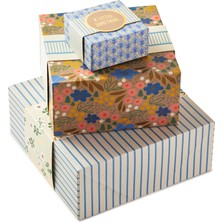 Uravas Store Hallmark Hediye Kutuları, Sargı Bantları, Doğum Günleri, Gelin Duşları, Anneler Günü, En Iyi Arkadaşlar Için Çeşitli Boyutlarda (3'lü Paket: Sevimli Çiçekler ve Çizgili)