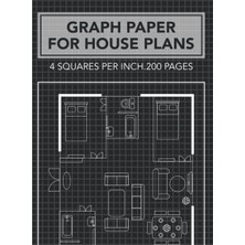 Uravas Store Graph Paper For House Plans: 4x4 Grid Paper For Architects