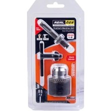 Uravas Store 3 Parça Anahtarlı Mandren Seti, 13MM ve 1/2 Inç, Matkap Kafası