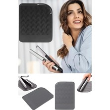 Uravas Store Tineke Saç Maşası Isıya Dayanıklı Silikon Mat Çok Fonksiyonlu Kaymaz Düz Silikon Isıya Dayanıklı Mat