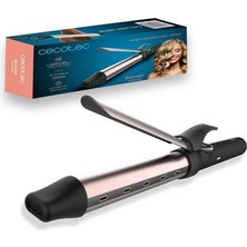Uravas Store Cecotec Bamba Surfcare Curly Sphere Saç Maşası, 28 mm Seramik ve Turmalin Silindir, Daha Az Elektriklenme, LCD Ekran, 120-210°C, 360° Döner 1,8 M Kablo, Otomatik Kapanma, Soğuk Uç