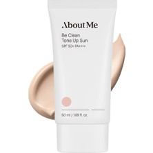 Uravas Store About Me Be Clean Tone Up Sun SPF50+ Pa++++ Ton Eşitleyici Aydınlatıcı Güneş Kremi 50 ml