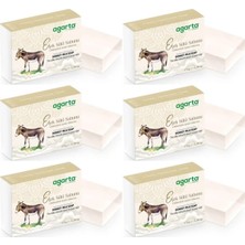 Uravas Store Agarta El Yapımı Doğal Sabun, Eşek Sütü, 150 G, 6'lı Set