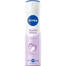Uravas Store Nıvea Kadın Sprey Deodorant Double Effect 150ML, 72 Saat Anti-Perspirant Koruma, Alkolsüz, Pürüzsüz Cilt, Doğal Avokado Özleri