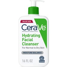 Uravas Store Cerave -"cerave Nemlendirici Yüz Temizliği, 473 Ml, Gerçek Uygulama Için Kuru Ila Normal Cilt"