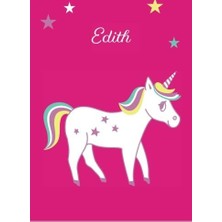 Uravas Store Edith: Einhorn Malbuch / Tagebuch / Notizbuch - Dın A4 - Blanko (German Edition)