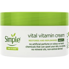 Uravas Store Simple Vital Vitamin Gece Kremi 50 ml 1 Paket (1 x 50 Ml)