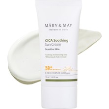 Uravas Store Mary&may Cica Soothing Sun Cream/yatıştırıcı Güneş Kremi Spf 50+ Pa++++ 50 ml