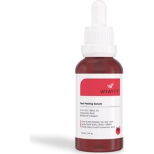 Uravas Store Wıwıfy Gözenek Sıkılaştırıcı Akne Karşıtı Yenileyici Botanikal Kolajen Peeling Serum (AHA10% + Bha2%) 30 ml Red Peelıng Serum