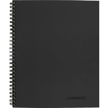 Uravas Store Cambridge Business Notebook, 80 Yaprak, Yasal Ruled, 8-1/4" x 11", Wirebound, Gri (06062)