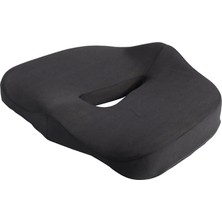 Uravas Store Ortopedik Basur Minderi Visco Posture Lüks Ortopedik Oturma Minderi, Figiza, Siyah, Standart
