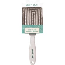 Uravas Store Glide’n Style Eco Flexi Paddle Brush – Doğa Dostu Esnek Saç Açma ve Tarama Fırçası