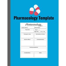 Uravas Store Independently Published Nursing Pharmacology Blank Medication Template Notebook
