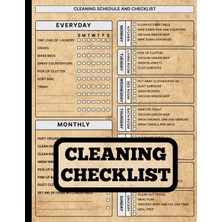 Uravas Store Cleaning Schedule And Checklist: Daily Weekly And Monthly Cleaning Schedule | 8.5'' x 11'' In, 140 Pages | House Cleaning Planner And Organizer