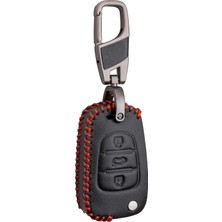 Uravas Store Alisveristime (Kia Sportage, Rio, Ceed, Soul, Optima Uyumlu) Deri Anahtar Kılıfı