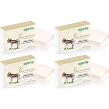 Uravas Store Agarta El Yapımı Doğal Sabun, Eşek Sütü, 150 Gr, 4'lü Set