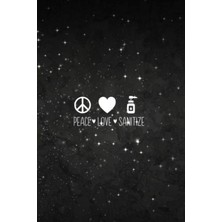 Uravas Store Independently Published Peace Love Sanitize Funny Social Distancing Hexagonal Graph Paper: 6 x 9 Inches Size And 114 Pages