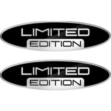 Uravas Store Limited Edition Silver 3D Gel Oval Sticker