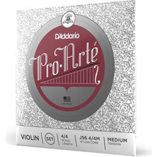 Uravas Store D'addario J56-4/4M Pro Arte Violinen Saitensatz Perlon, Aluminium, 4/4 Medium