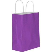 Uravas Store Mor Kağıt Canta Büklüm Sap Küçük 18 * 24(5 Adet)