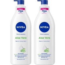 Uravas Store Nıvea Aloe Vera Vücut Losyonu 400M, Normal/kuru Ciltler Için, 48 Saat Nemlendirme, Avantajlı Paket,x2 Adet