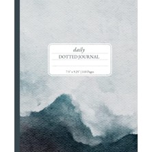 Uravas Store Independently Published Dotted Grıd Journal: 7.5 x 9.25” | Artistic Simple Blue Watercolor | 110 Pages For Bullet Journaling | Soft Cover