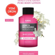 Uravas Store Kundal, Nemlendirici ve Besleyici Vücut Losyonu Honey & Macadamia Pure Body Lotion 100ML White Musk