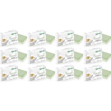 Uravas Store Agarta El Yapımı Doğal Hamam Sabunu, 150 Gr, Yeşil, 12'li Set